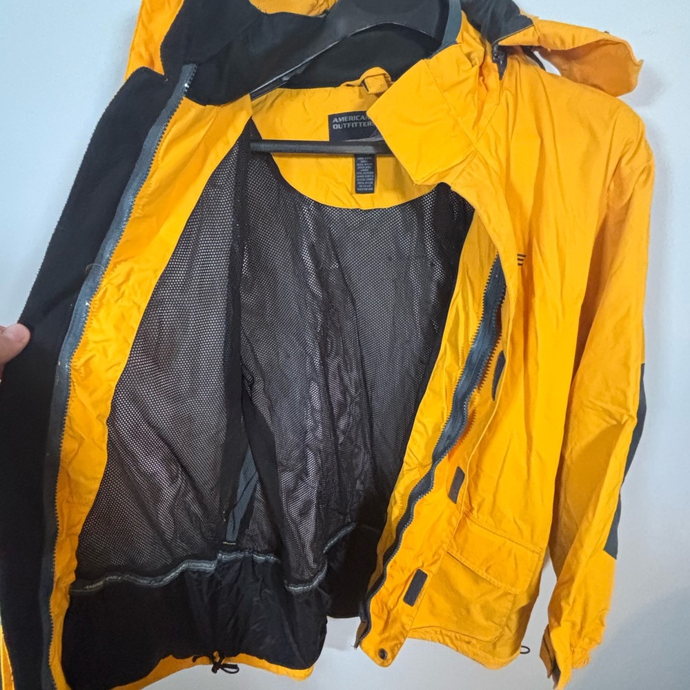 American Eagle Ae77 Performance Yellow Hooded Wat… - image 5